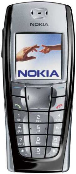 Nokia 6220 blauw, zilver, paars