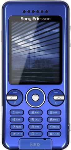 Sony Ericsson S302 blauw, grijs