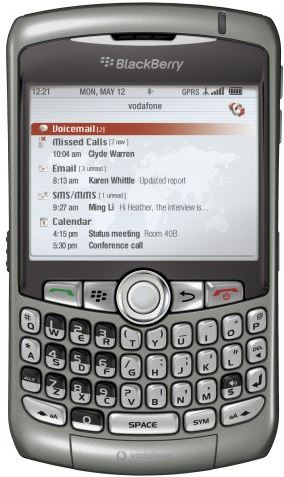 BlackBerry 8310 Curve zilver