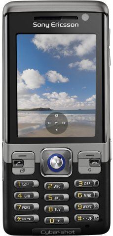 Sony Ericsson C702 zwart, blauw