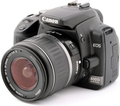 Canon EOS EOS 400D + EFS 18-55mm zwart