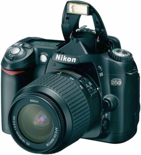Nikon D50 + 18-55 + 55-200 zwart