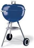Weber 47 One-Touch Silver houtskool barbecue / blauw / metaal / rond
