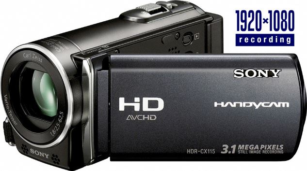 Sony HDR-CX115E zwart
