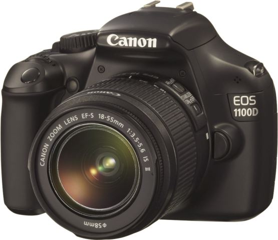 Canon EOS 1100D + EF-S 18-55mm zwart