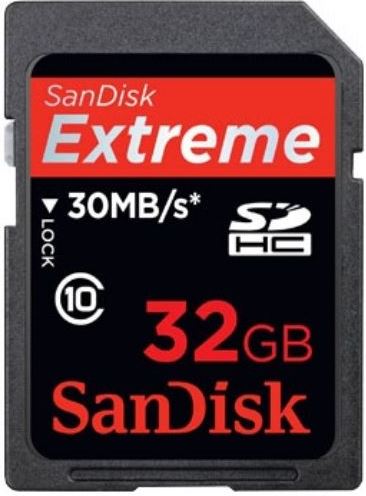Sandisk 32GB Extreme SDHC