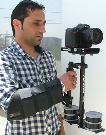 DV City DSLR Flycam Nano QR met arm brace