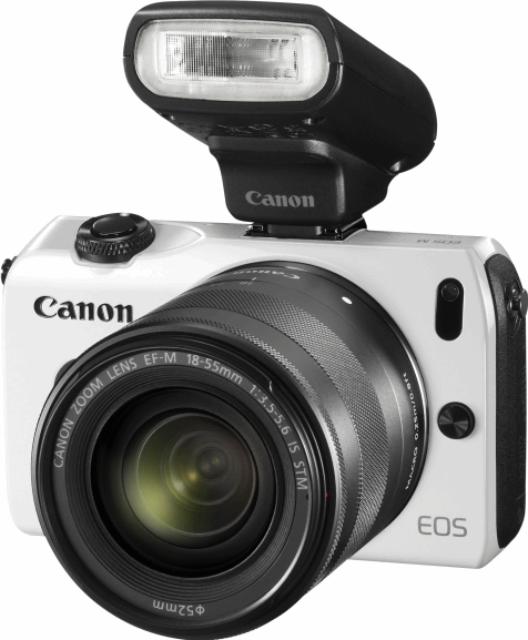 Canon EOS M + EF-M 18-55mm + 90EX wit