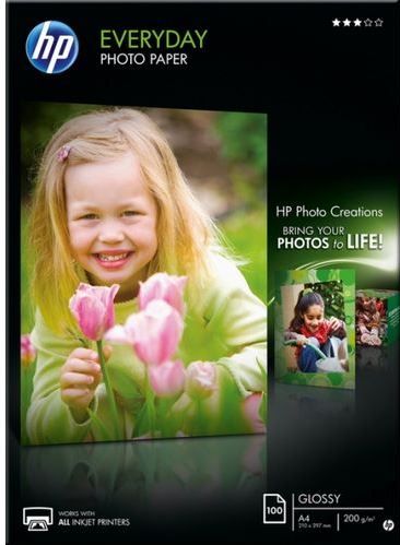 HP Everyday Glossy Fotopapier 100 vel A4