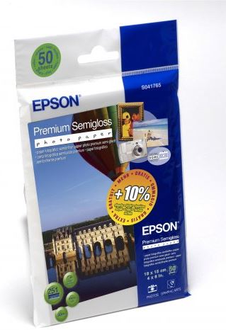 Epson Premium Semigloss Photo Paper 10x15 50 vel 251 g