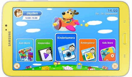 Samsung Galaxy Tab 3 Kids 7.0 7,0 inch / geel / 8,00 GB