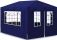 vidaXL Partytent 3x4 4zijwanden blauw