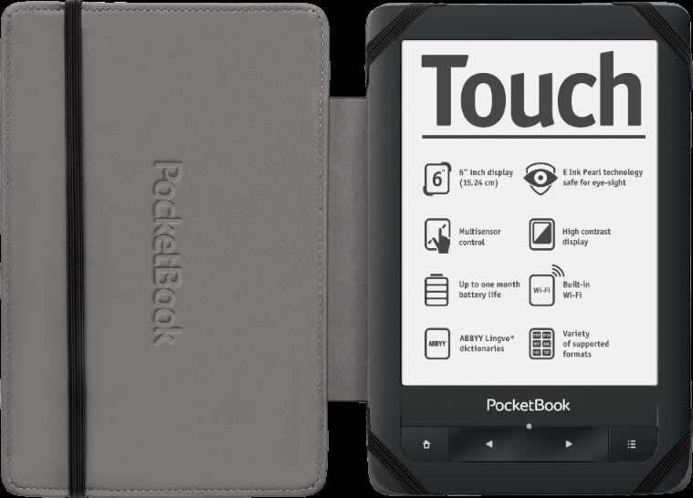PocketBook Basic Touch Grijs + Cover