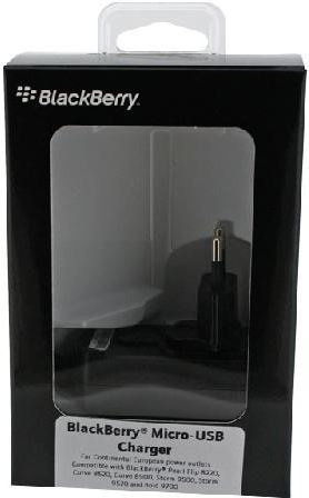 BlackBerry ASZ-18080-0EU Micro USB Travel Charger met EU Clip