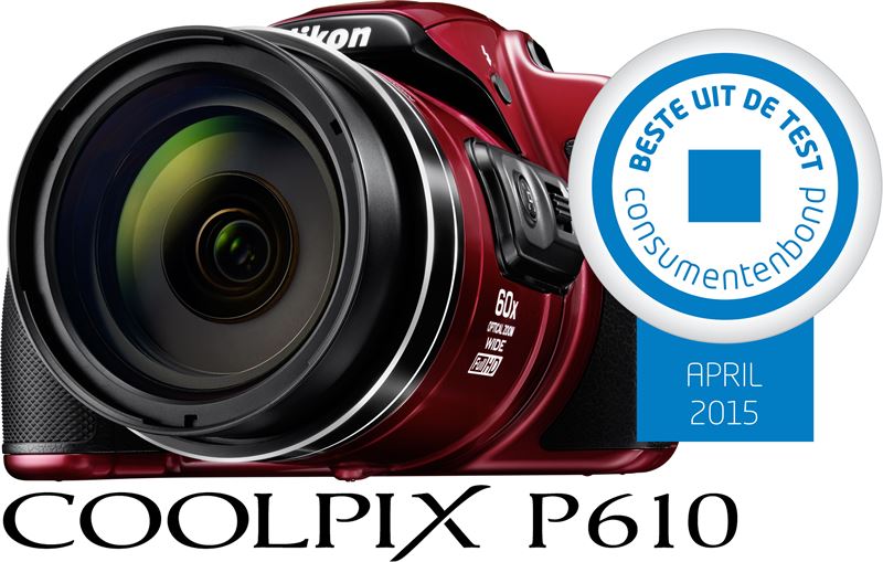 Nikon COOLPIX P610 rood
