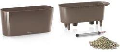 Lechuza Plantenbak Delta Premium 20 taupe hoogglans