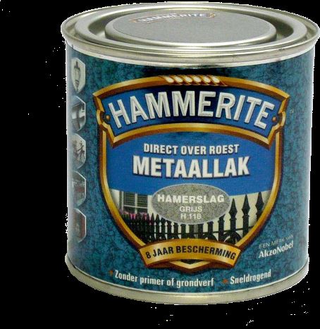 Hammerite Hamerslag Zwart 2.5L