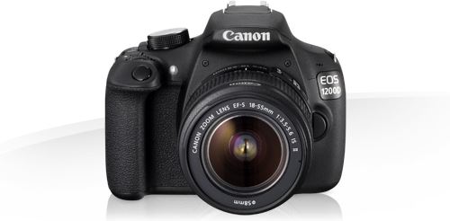 Canon EOS 1200D + EF-S 18-55mm + EF 50mm zwart