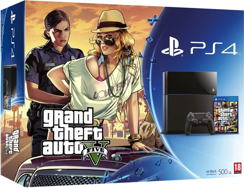 Sony PlayStation 4 500GB / zwart / Grand Theft Auto V