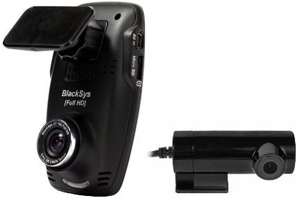 BlackSys CF-100 Dashboard Camera+ Extra HD Camera + GPS