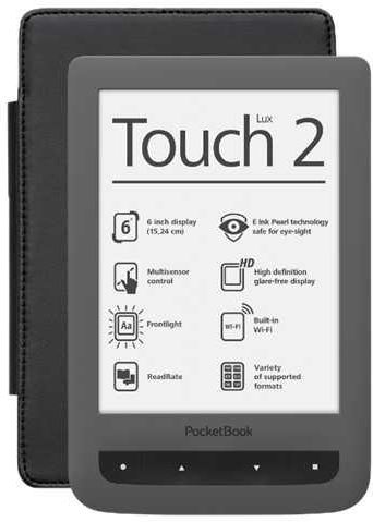 PocketBook Lux 2 + Cover grijs