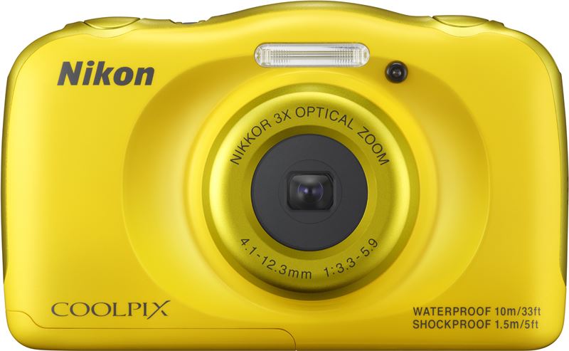 Nikon COOLPIX S33 + backpack geel
