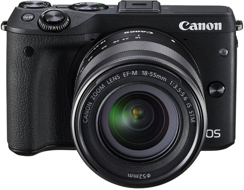 Canon EOS M3 + EF-M 18-55mm zwart