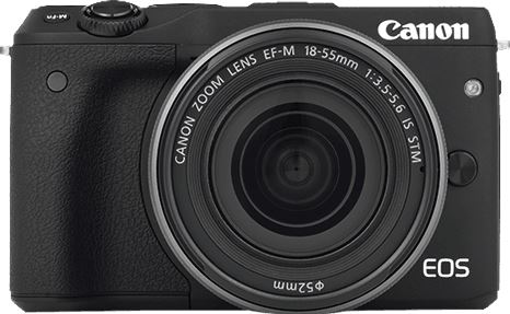 Canon EOS M3 + EF-M 18-55mm zwart