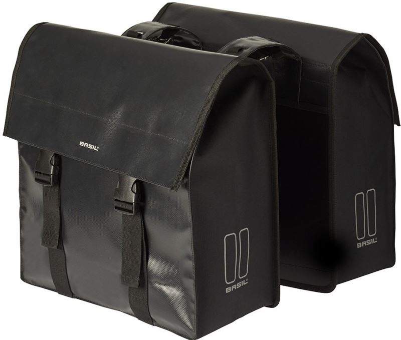 Basil Urban Load Dubbele Fietstas 48 Liter Zwart
