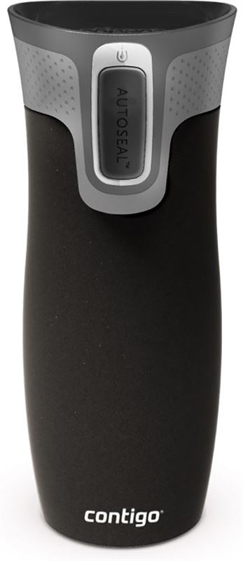 Contigo Westloop Autoseal thermosbeker - geborsteld zwart