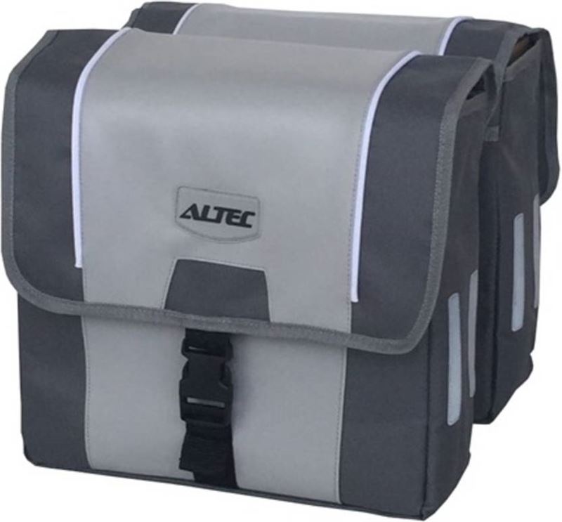 Altec dubbele fietstas bruin 23 liter