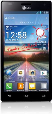 LG Optimus 4X HD 8 GB / zwart