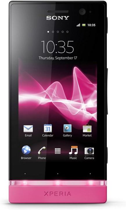Sony Xperia U 8 GB / zwart, roze