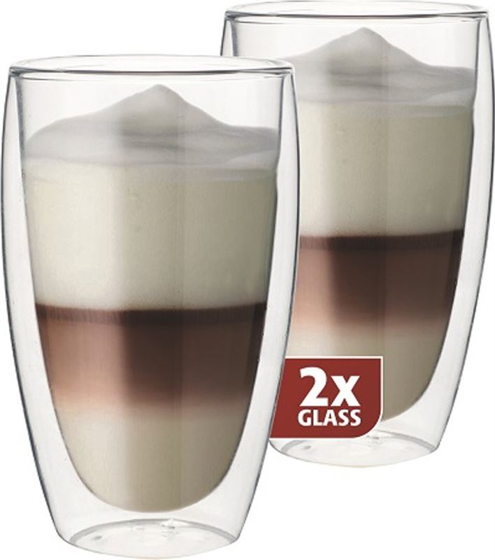 Blokker Latteglazen Dubbelwandig, set van 2
