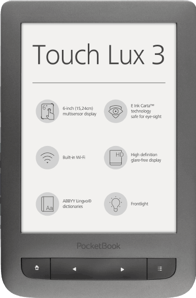 PocketBook Touch Lux 3 grijs