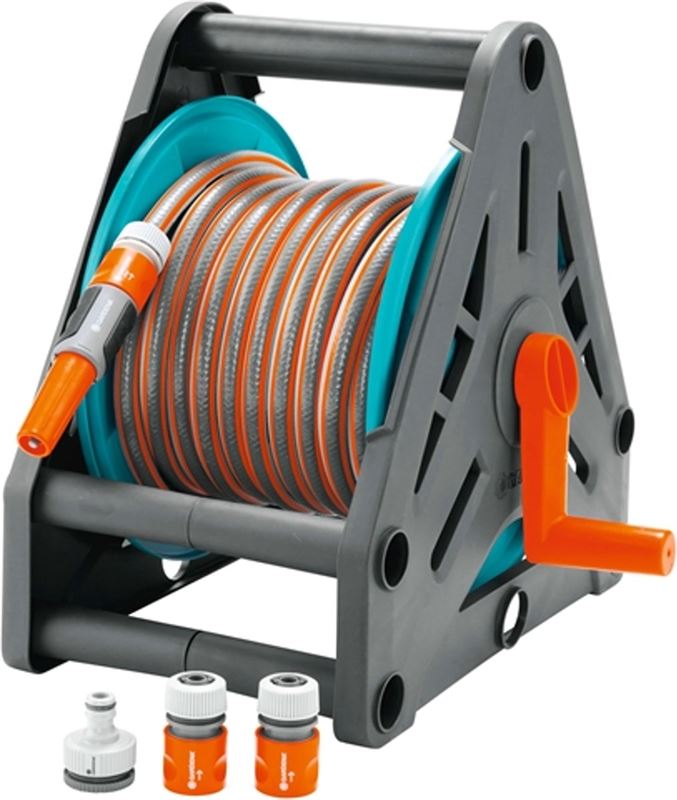 Gardena Classic slanghouder - complete set (opgebouwd) - met 15 mtr slang Ø13 mm