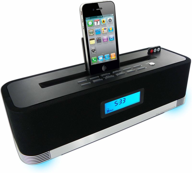 BigBen Interactive Stijlvol docking station met LED verlichting - zwart zwart