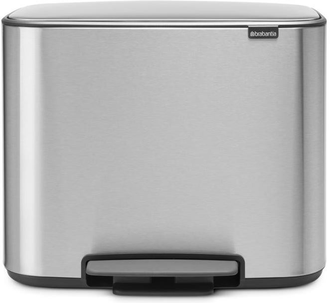 Brabantia Bo pedaalemmer 11 23 l Matt Steel Fingerprint Proof
