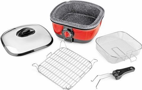 Gourmetmaxx multifunctionele keukenhulp 8-in-1 1500 W rood/zwart