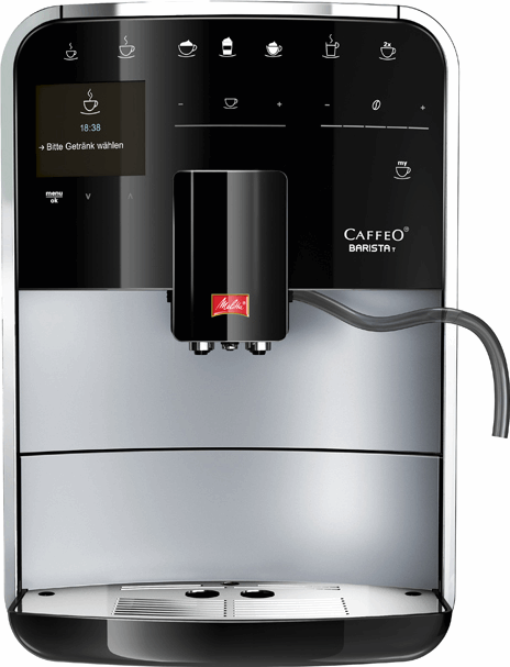 Melitta CAFFEO BARISTA T SILVER zonder container Volautomatische espressomachine, F731-101 zilver