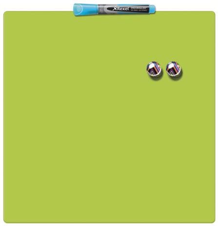 Rexel Quartet magnetisch whiteboard 36 x 36 cm groen