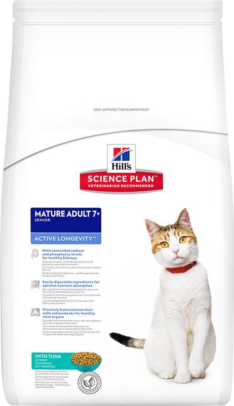 Hill, S. ience Plan Mature Adult Active Longevity Tonijn Kattenvoer 2 kg