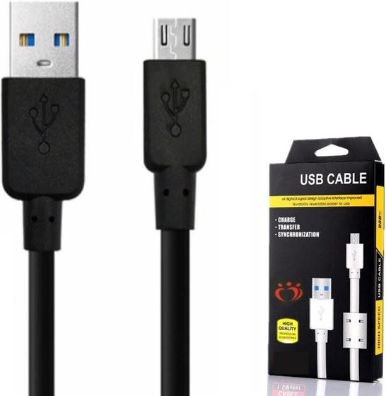 Olesit K107 Micro USB Kabel 1.5 Meter Fast Charge Lader 2.1A High Speed Laadsnoer Oplaadkabel - Zware Kwaliteit Kabel - USB 3.0 - Snellader - Data Sync & Transfer - geschikt voor de Huawei Modellen - Zwart