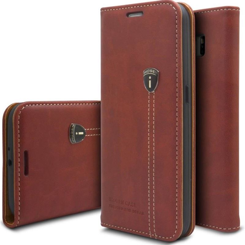 Samsung iHosen Bordeaux Rood Leren Hoesje Galaxy S6 Edge