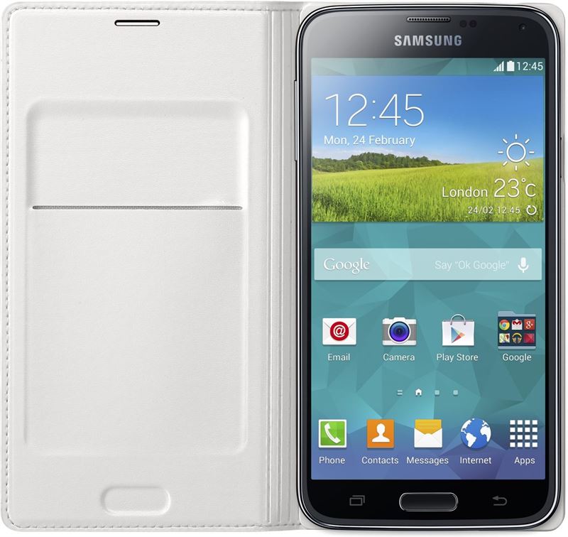 Samsung Book Case Wit voor Galaxy S5 Galaxy S5 Neo Geschikt voor de G900 Galaxy S5