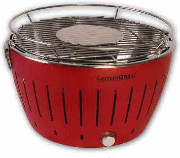 LotusGrill G-RO-34 houtskool barbecue / rood / kunststof / rond