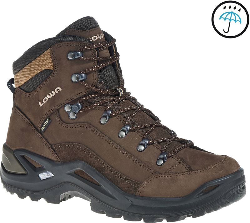 LOWA Renegade GTX Mid - Wandelschoenen - Cat.A/B - Mannen - Maat 42 - Bruin