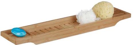 Relaxdays Badplank bamboe badrekje badkuipplank 70 cm bruin bamboe