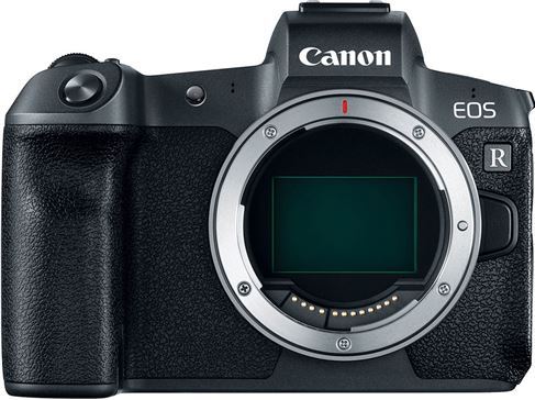 Canon EOS R + EF to RF adapter zwart