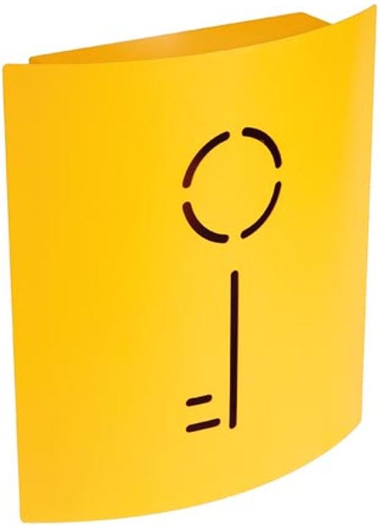 Toolland SLEUTELKAST - 215 x 63 x 245 mm - GEEL